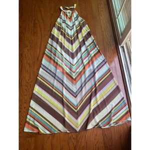Bar III Halter Neck Maxi Dress Size L
